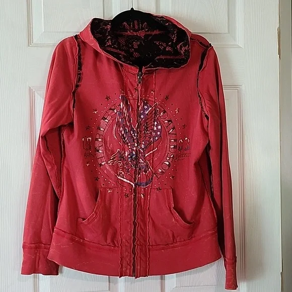 Reversible women's Harley Davidson Hoodie - Picture 1 of 4